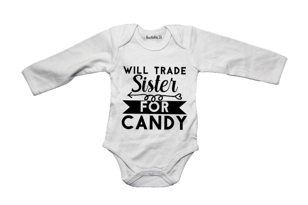 Trade Sister for Candy - Halloween - Baby Grow