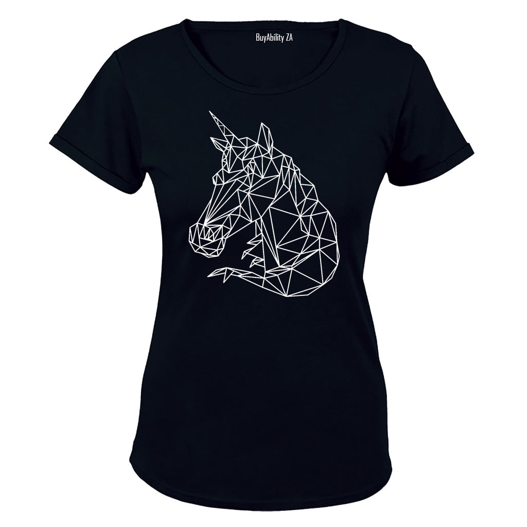 Unicorn Stencil - Ladies - T-Shirt - BuyAbility