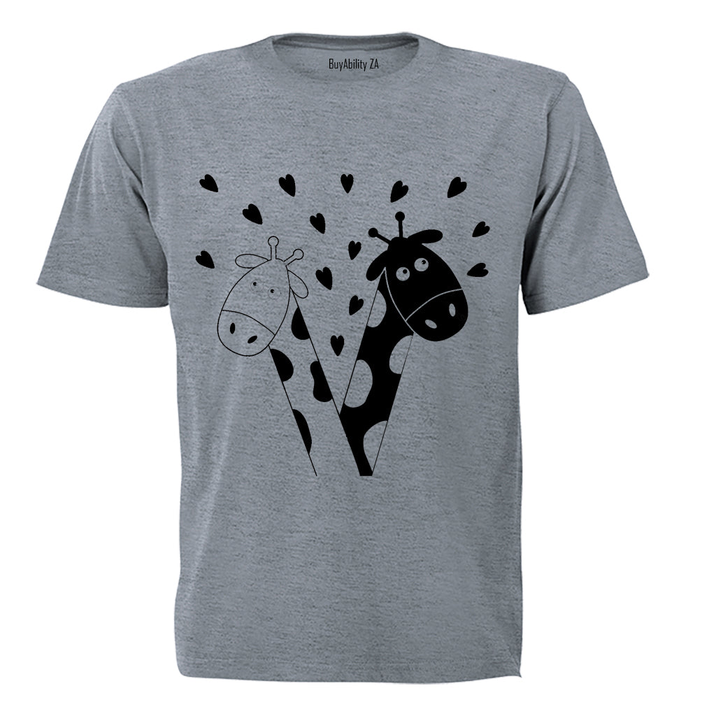 Valentine Giraffe - Kids T-Shirt