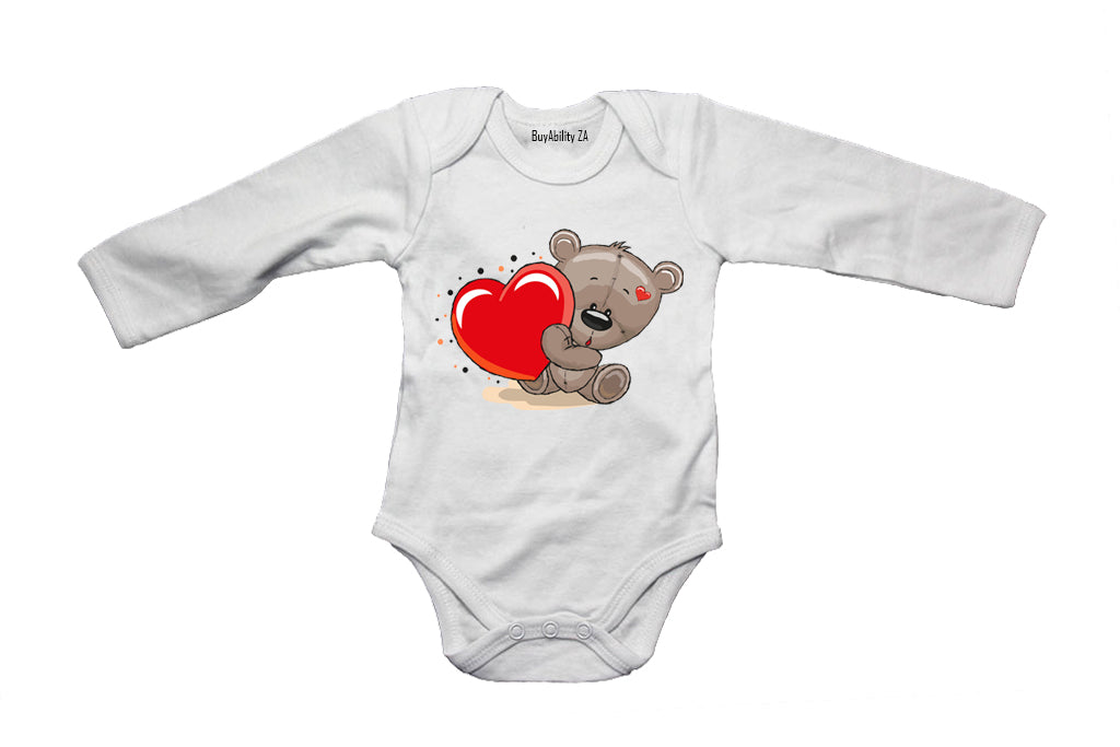 Valentine Love Teddy - Baby Grow