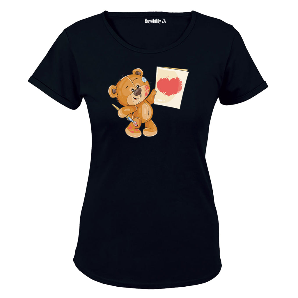 Valentine Painter Teddy - Ladies - T-Shirt - BuyAbility
