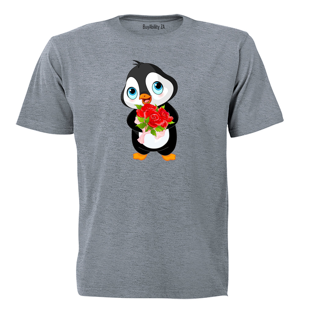 Valentine Penguin - Kids T-Shirt