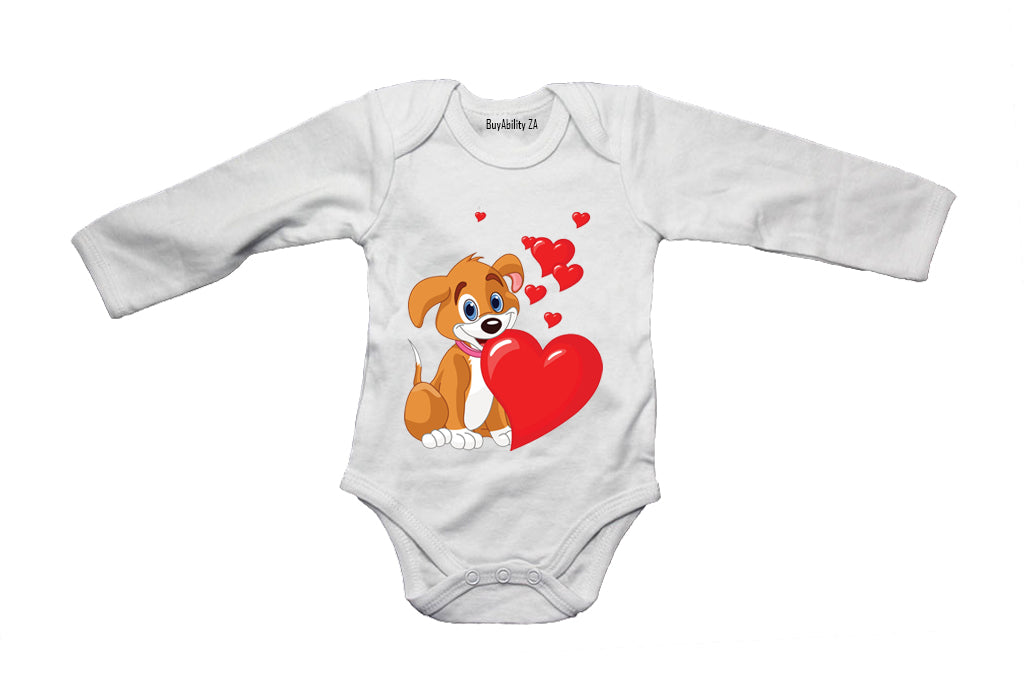Valentine Puppy - Baby Grow