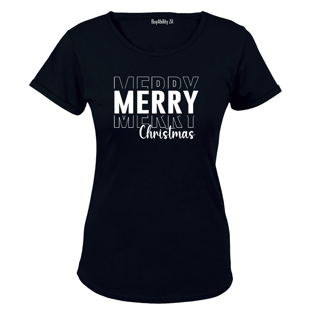 Very Merry Merry Christmas - Ladies - T-Shirt