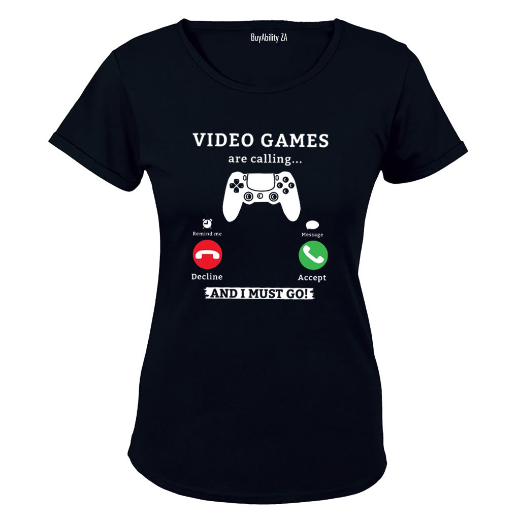Video Games are Calling - Ladies - T-Shirt