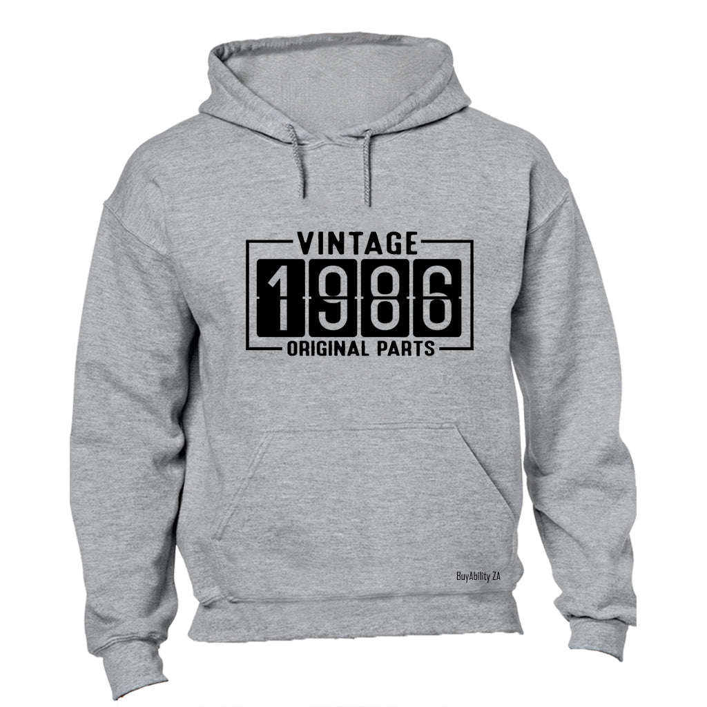 Vintage 1986 Original Parts - Hoodie - BuyAbility South Africa