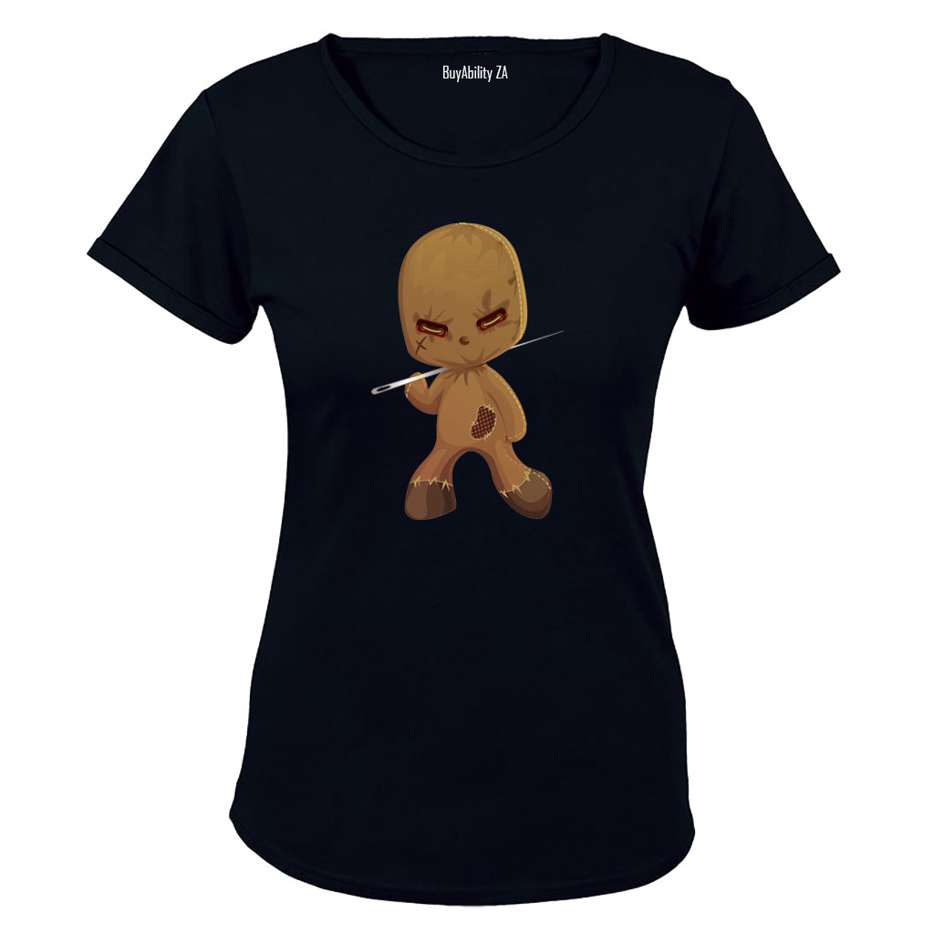 Evil Halloween Voo-Doo Doll - Ladies - T-Shirt