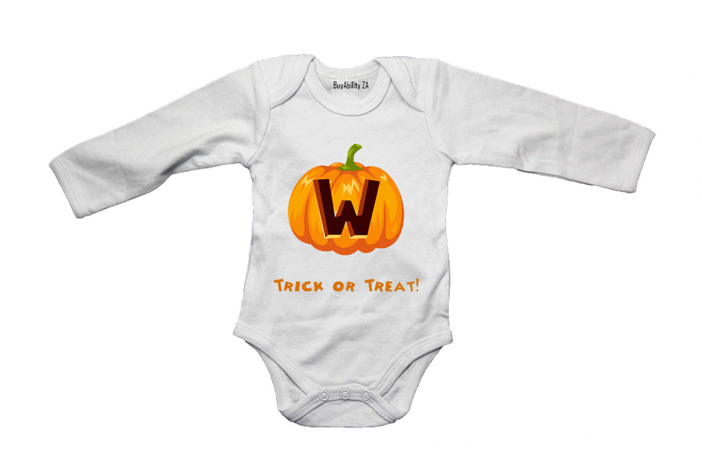W - Halloween Pumpkin - Baby Grow