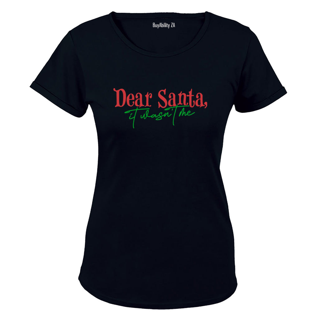 Wasn't Me - Christmas - Ladies - T-Shirt - BuyAbility South Africa