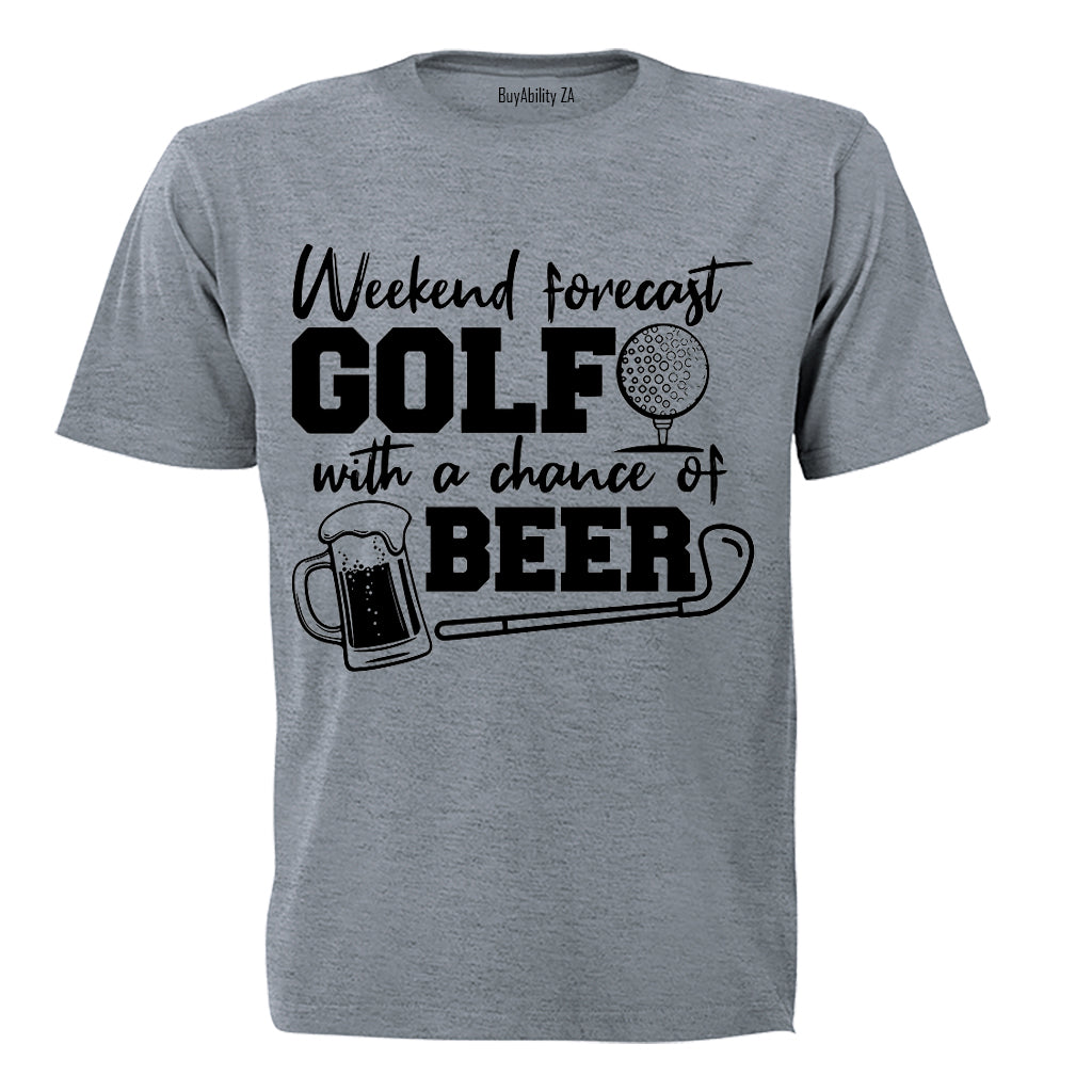 Weekend Forecast - Golf - Adults - T-Shirt