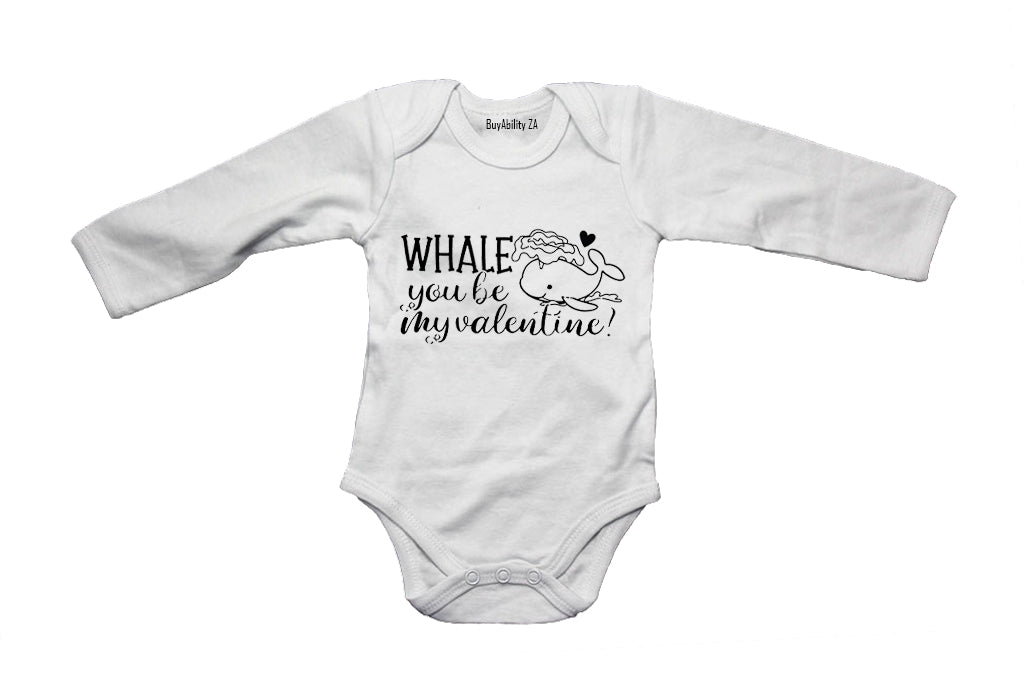 Whale You Be My VALENTINE - Baby Grow