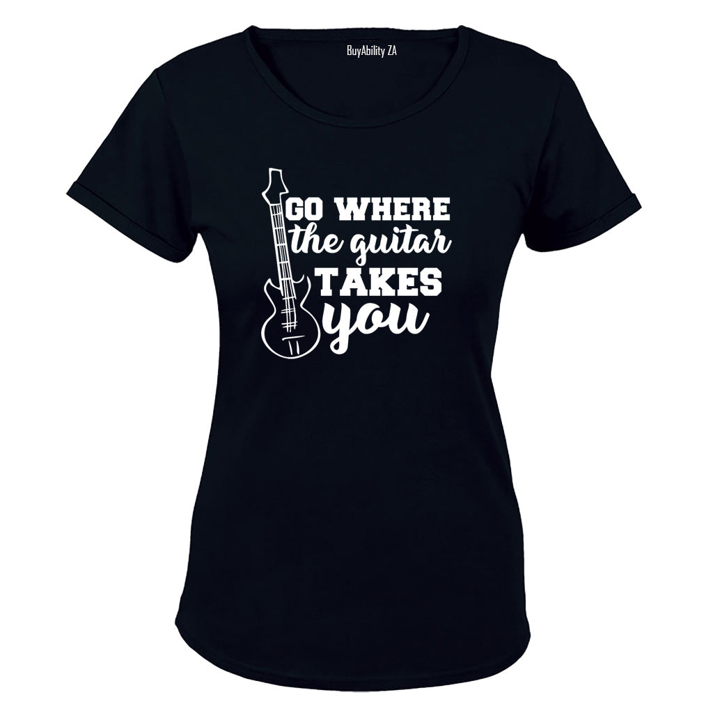 Where The Guitar Takes You - Ladies - T-Shirt - BuyAbility South Africa