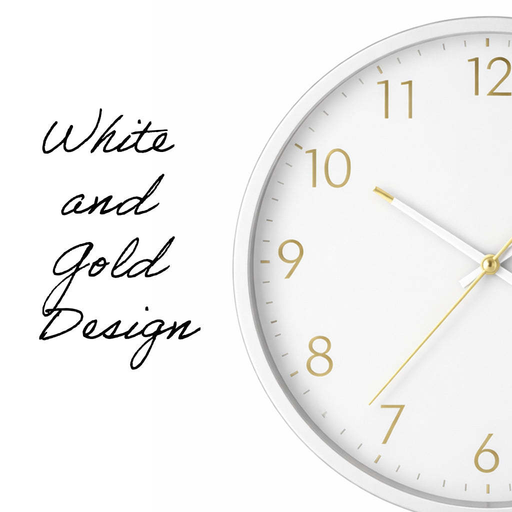 Modern White Analogue Wall Clock