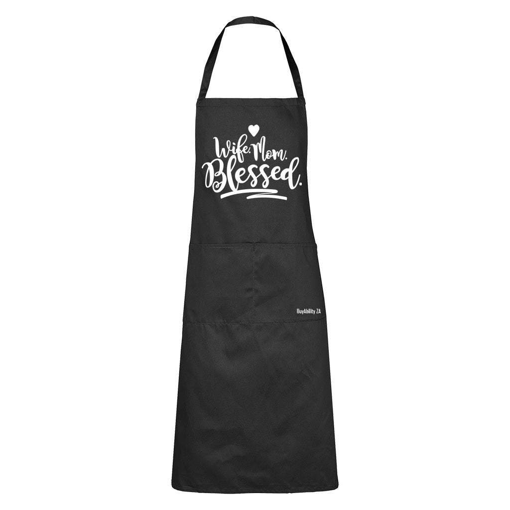 Wife. Mom. Blessed! - Apron