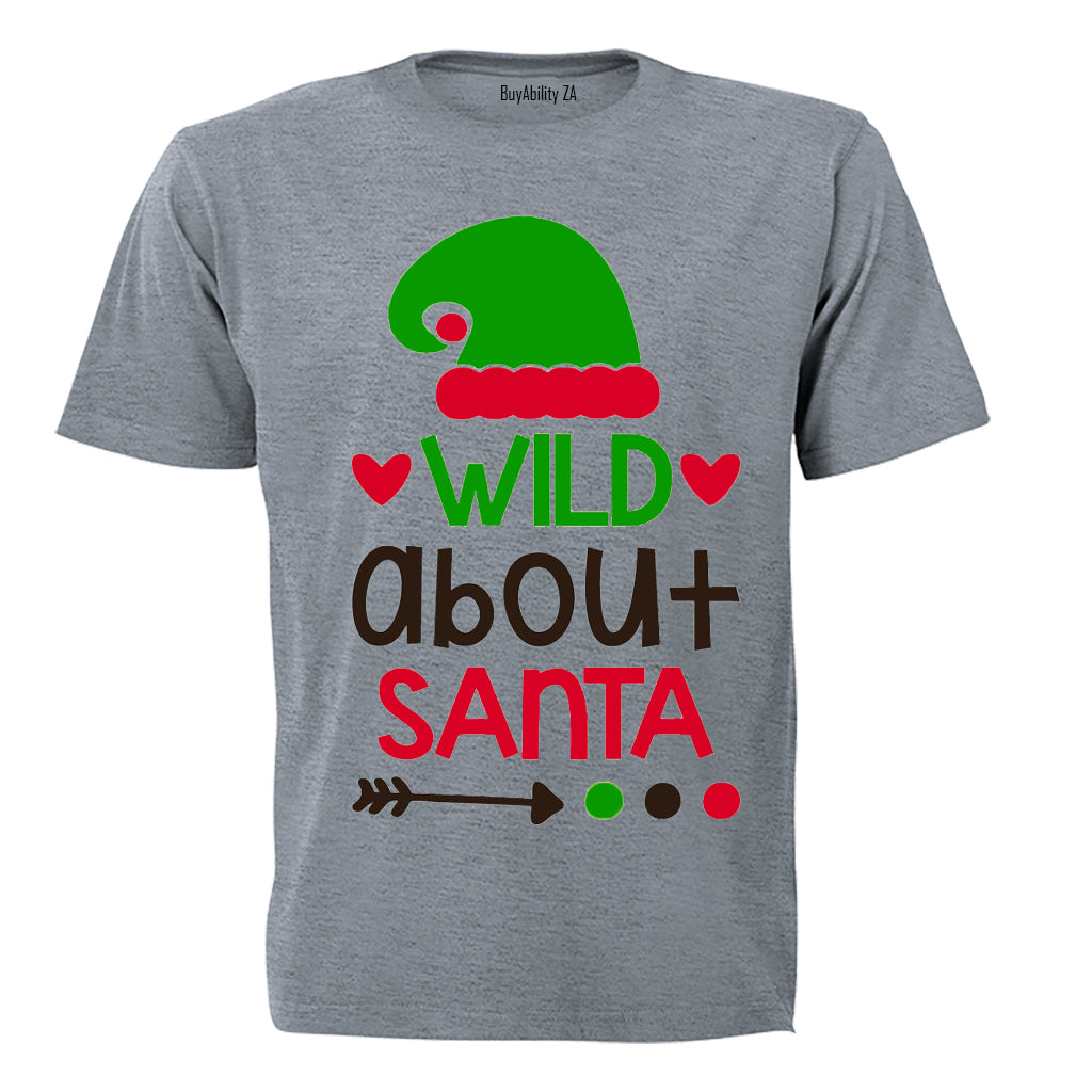 Wild About Santa - Christmas - Kids T-Shirt