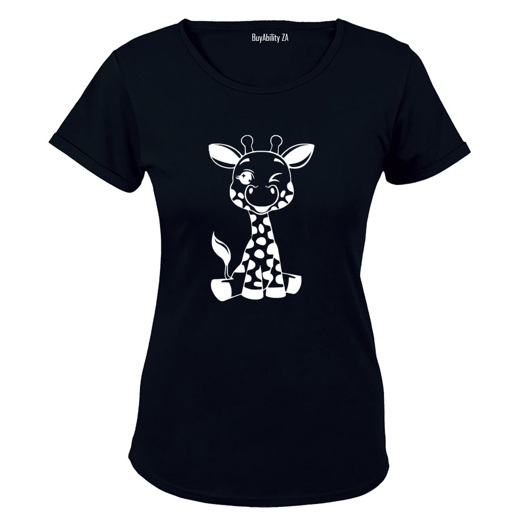 Winking Giraffe - Ladies - T-Shirt