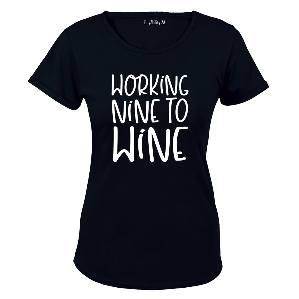 Working Nine to Wine - Ladies - T-Shirt