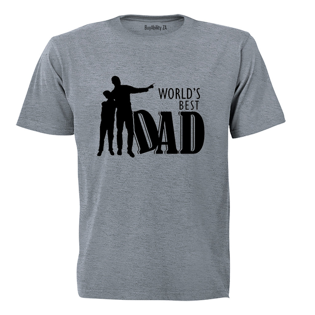 World's Best Dad - Silhouette - Adults - T-Shirt