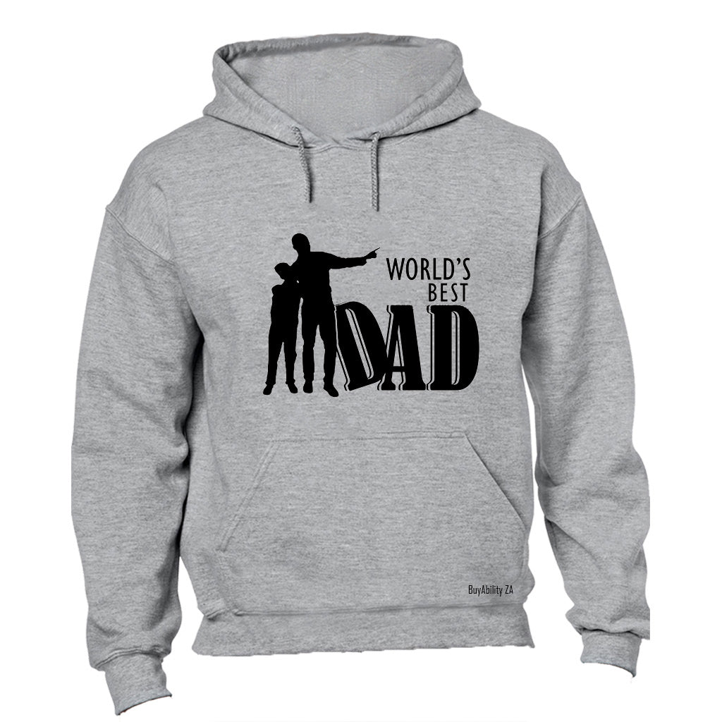 World's Best Dad - Silhouette - Hoodie