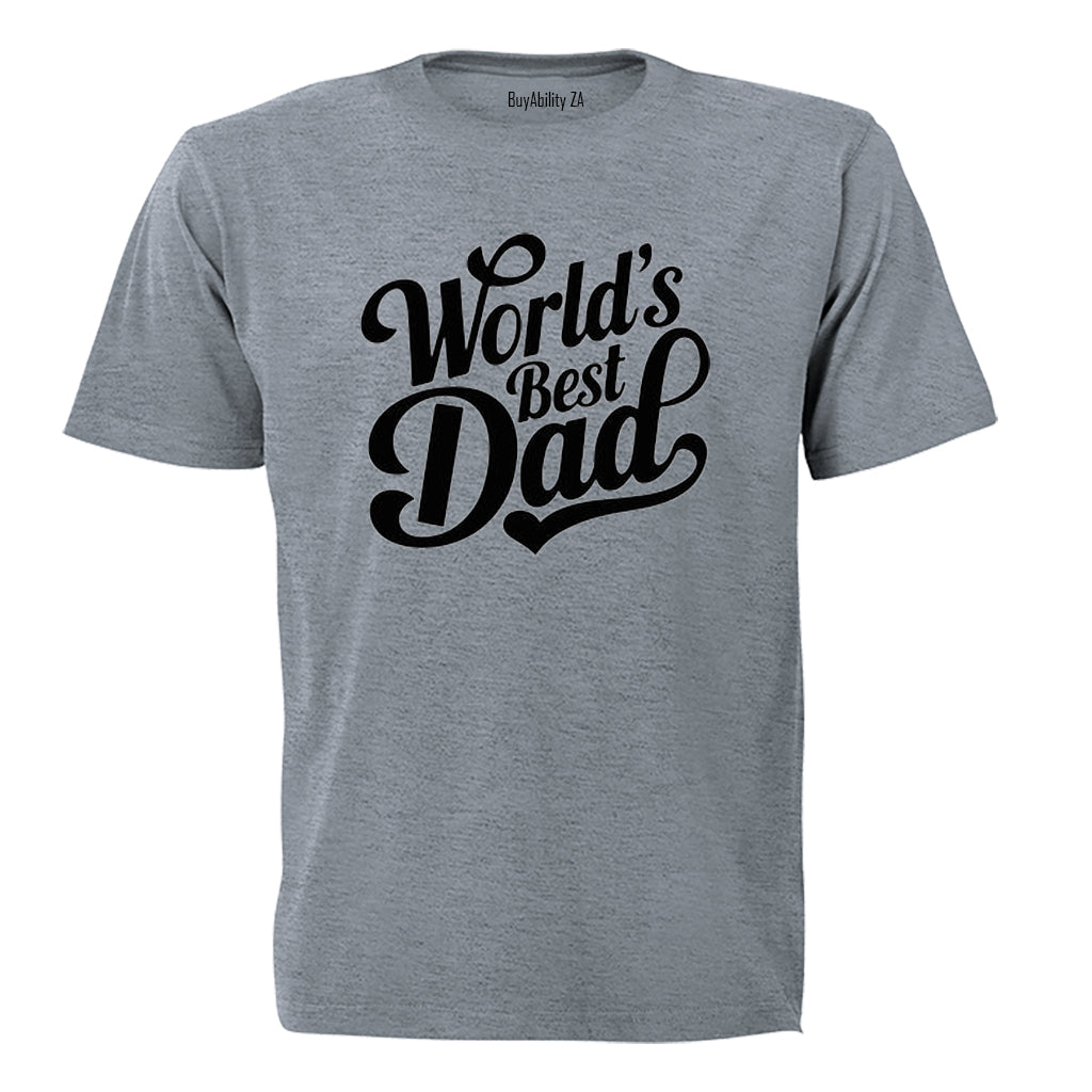 World's Best Dad - Bold - Adults - T-Shirt - BuyAbility South Africa