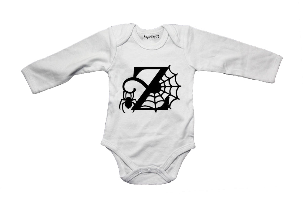 Z - Halloween Spiderweb - Baby Grow