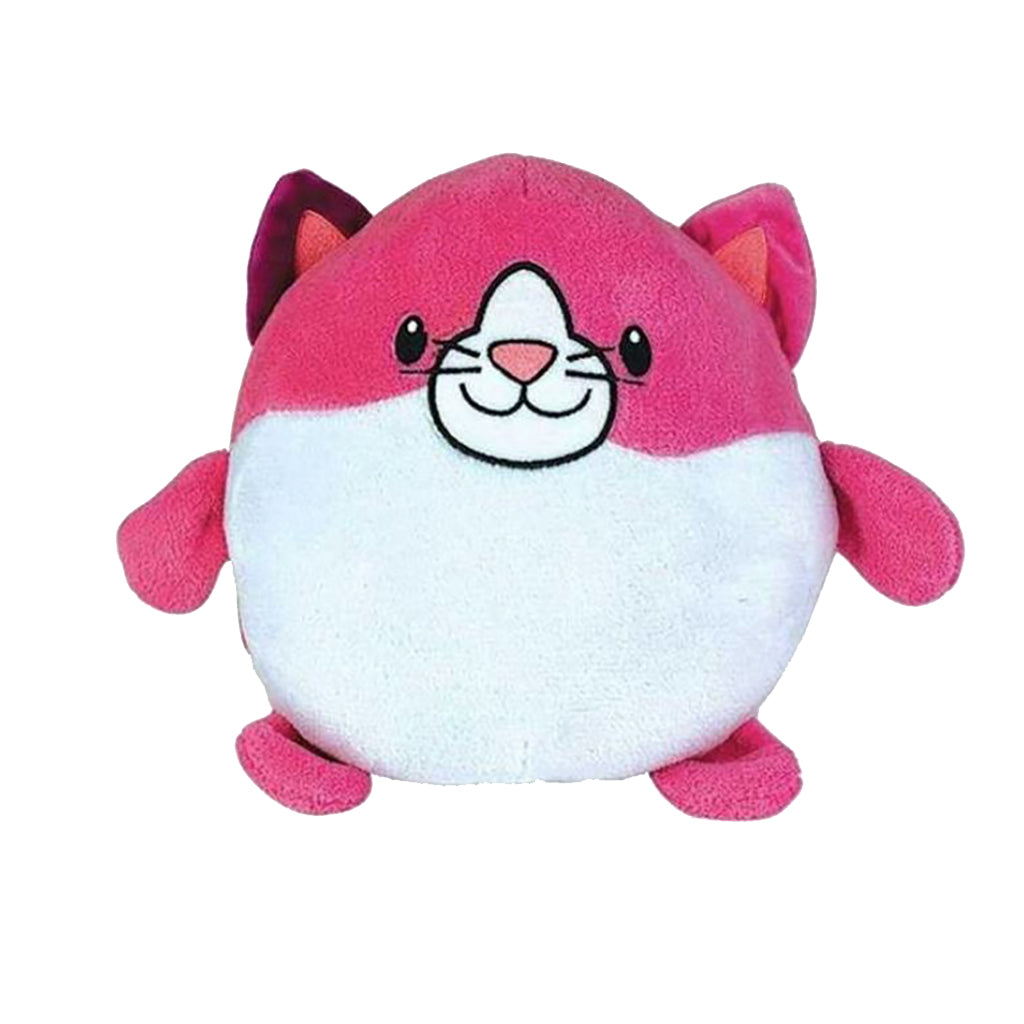 Pink Cat - Novelty Fold Up Pillow Fleece Kids Hoodie
