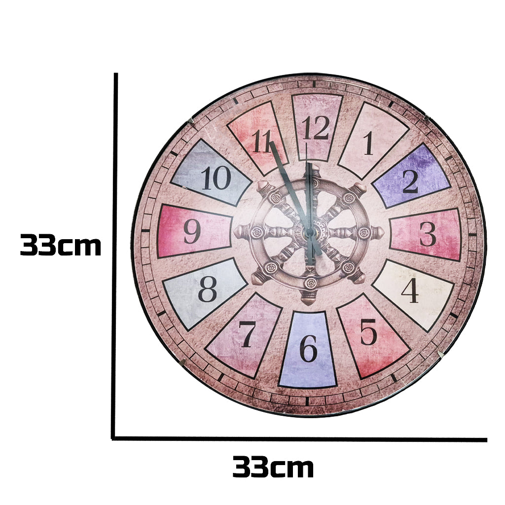 Colourful Analogue Wall Clock