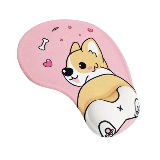 Dog Mouse Pad With 3D Silicone Wrist Support