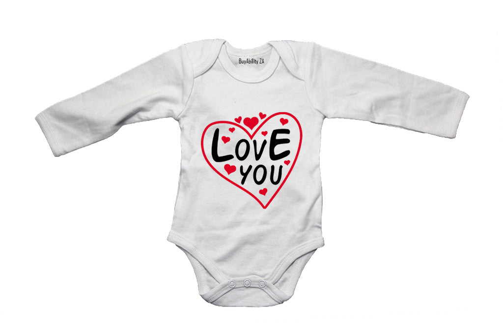 Love You - Valentine Inspired - Baby Grow