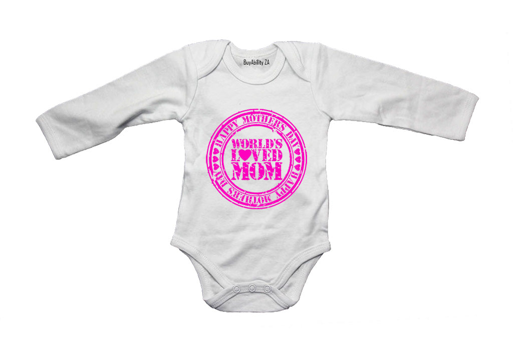 Mothers Day - World's Loved Mom - Baby Grow