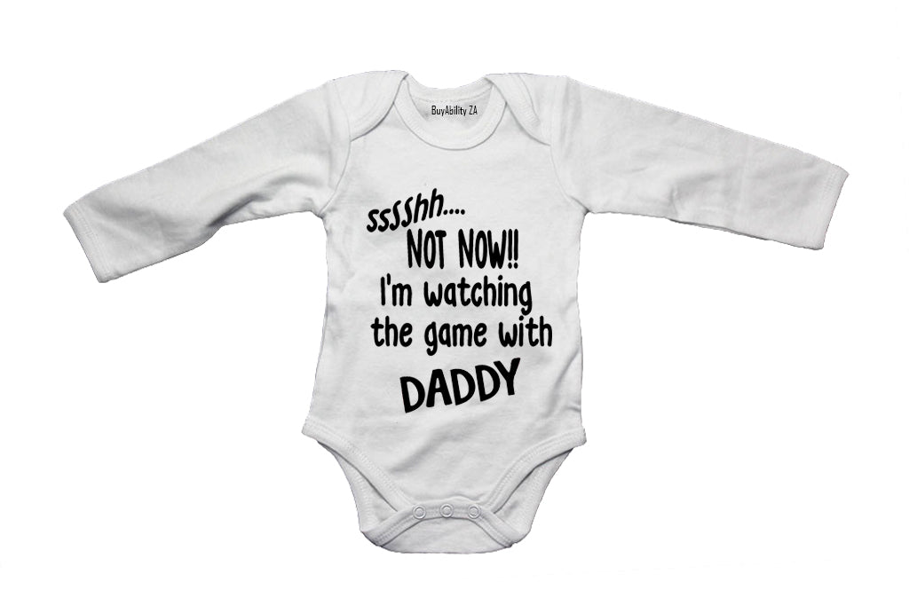 Sssshh.. Not Now - I'm Watching the Game with Daddy - Baby Grow