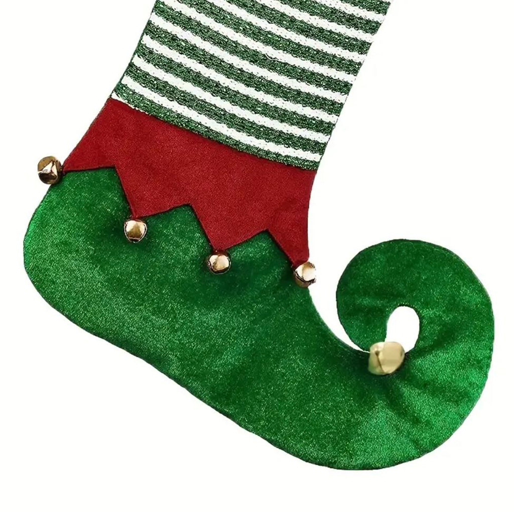 Large Elf Boot Christmas Stocking