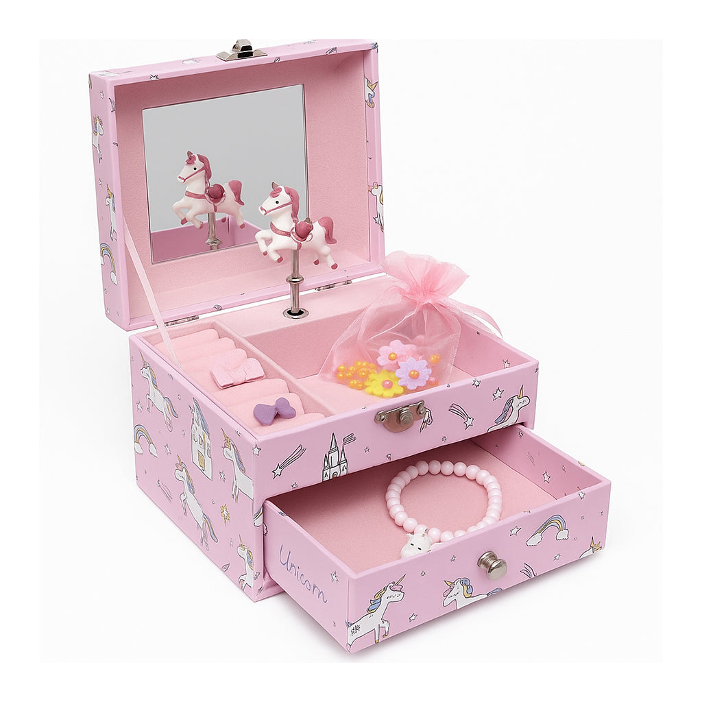Pink Unicorn Musical Jewellery Box