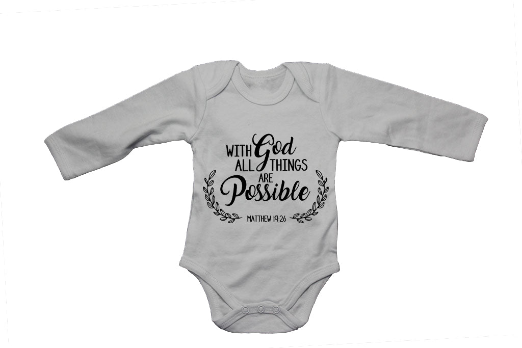 With God - All Things Are Possible - Baby Grow