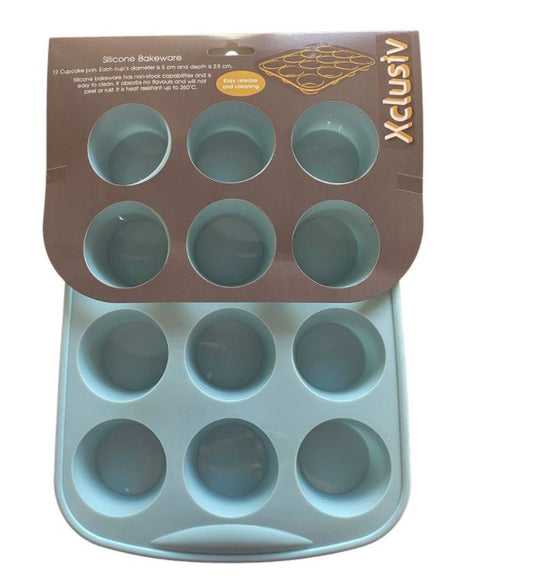 Xclusiv Silicone 12 Cup Muffin Pan - Small - BuyAbility South Africa