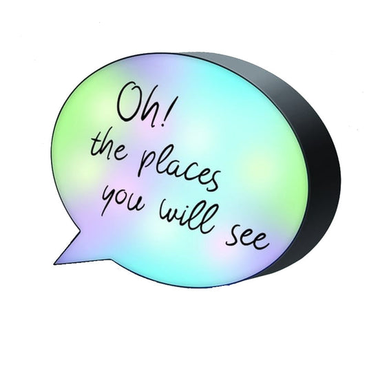 Colour Changing Speech Bubble LED Light Box with Marker - BuyAbility South Africa