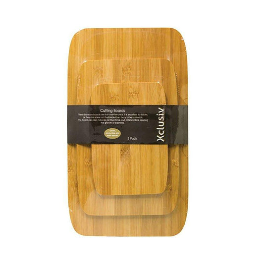 Bamboo Cutting Boards - 3 Piece