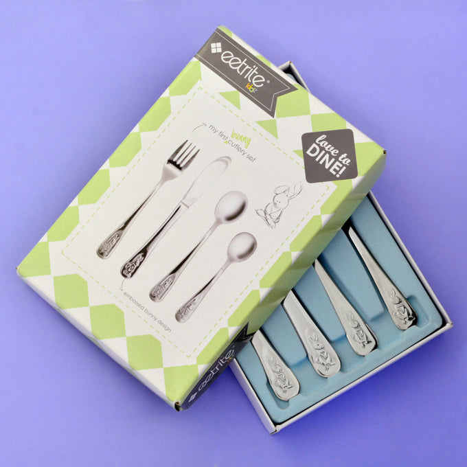 4Pc Baby Cutlery Set - Bunny - BuyAbility South Africa