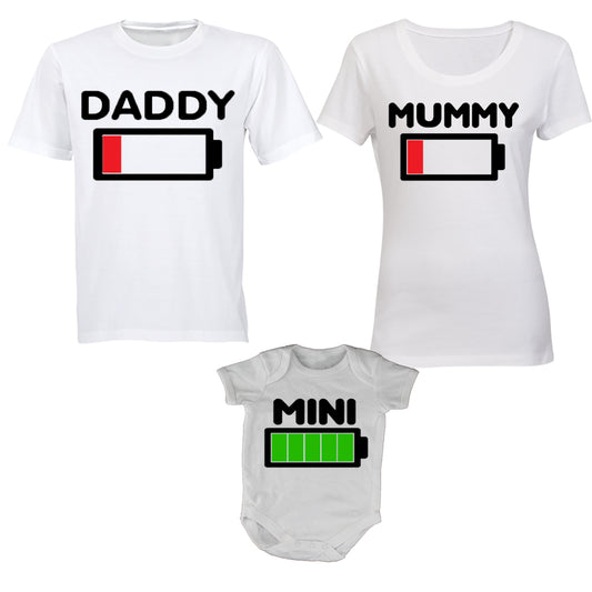 Battery Levels - Family Tees - Mom | Dad | Baby Grow - BuyAbility South Africa