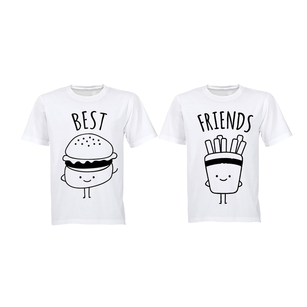 Best Friends - Burger and Fries - Twin Tees - Adults - BuyAbility South Africa