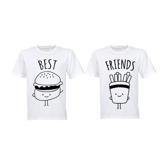 Best Friends - Burger and Fries - Twin Tees - Adults - BuyAbility South Africa