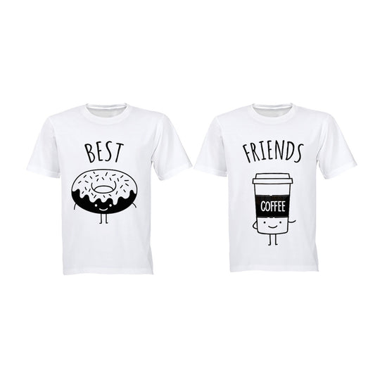 Best Friends - Donut & Coffee - Twin Tees - Adults - BuyAbility South Africa