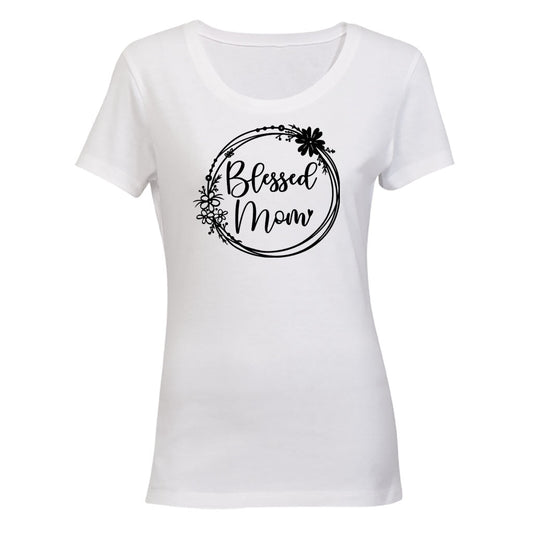 Blessed Mom - Circular - Ladies - T-Shirt - BuyAbility South Africa