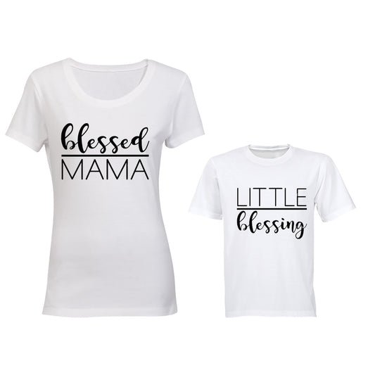 Blessed Mama & Little Blessing - Family Tees - Mom | Young Child - BuyAbility South Africa
