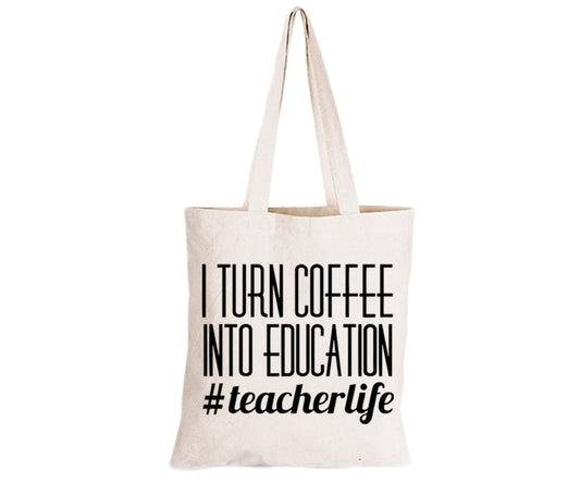 Coffee Into Education - Eco-Cotton Natural Fibre Bag - BuyAbility South Africa