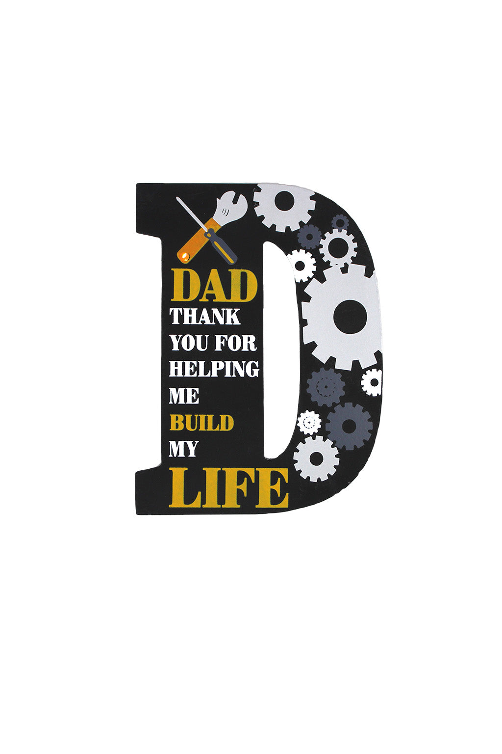 Dad, Thank you – Black Letter Sign - BuyAbility South Africa