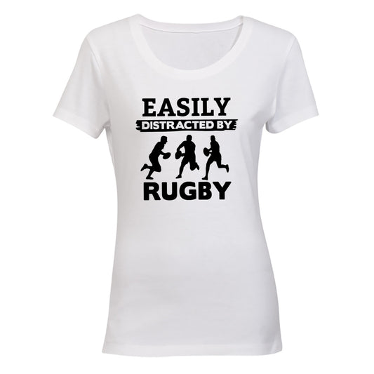 Easily Distracted by RUGBY - Ladies - T-Shirt - BuyAbility South Africa