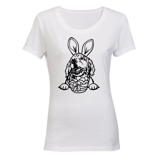 Easter Golden Retriever - Ladies - T-Shirt - BuyAbility South Africa
