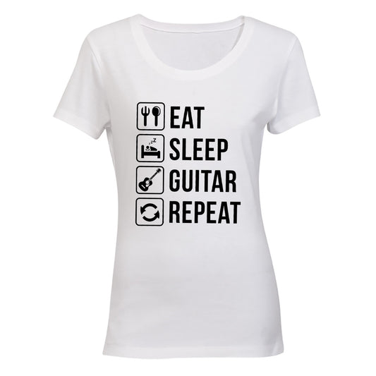 Eat. Sleep. GUITAR - Ladies - T-Shirt - BuyAbility South Africa