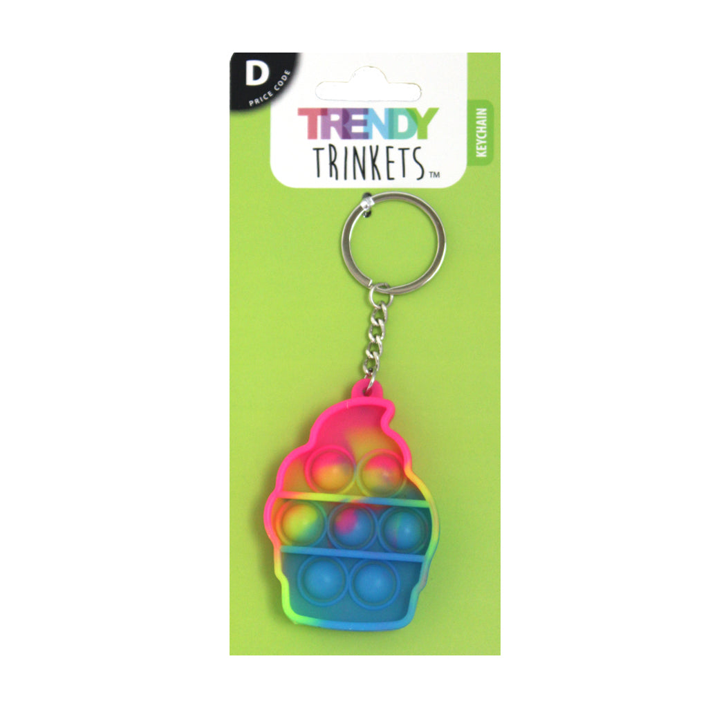 Fidget Pop - Cupcake Keyring